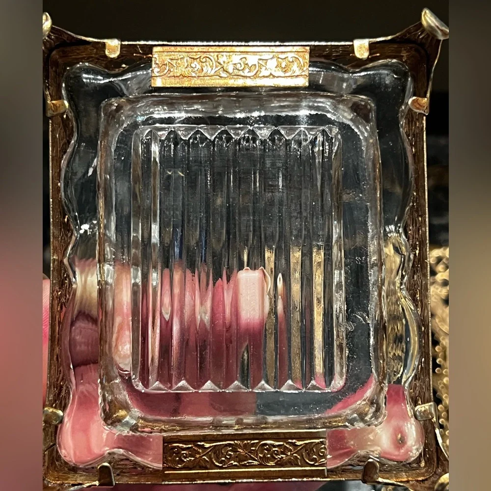 Vintage 7 Piece 24K 👸🏼 Gold Plated Vanity Set BROADWAY MUSICAL PROP!